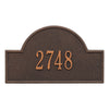 Whitehall Arch Marker Standard Wall Address Plaque (One Line) 1003OB