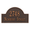 Whitehall Arch Marker Standard Wall Address Plaque (Two Line) 1004OB