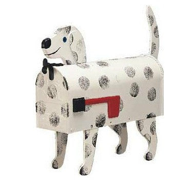 Dalmation Dog Novelty Post Mount Mailbox by More Than A Mailbox 1021