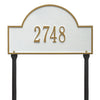 Whitehall Arch Marker Standard Lawn Address Plaque (One Line) 1105WG