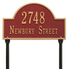 Whitehall Arch Marker Standard Lawn Address Plaque (Two Line) 1106RG