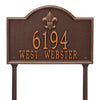 Whitehall Bayou Vista Standard Lawn Address Plaque (Two Line) 2846AC