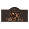Whitehall Bayou Vista Estate Wall Address Plaque (Two Line) 2847OB