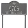Whitehall Bayou Vista Estate Lawn Address Plaque (Two Line)  2848PS