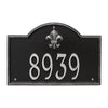 Whitehall Bayou Vista Standard Wall Address Plaque (One Line) 2858BS
