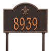 Whitehall Bayou Vista Standard Lawn Address Plaque (One Line) 2859OB