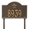Whitehall Bayou Vista Standard Lawn Address Plaque (One Line) 2859OG
