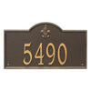 Whitehall Bayou Vista Estate Wall Address Plaque (One Line) 2860OG