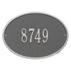 Whitehall Hawthorne Oval Standard Wall Address Plaque (One Line) 2922PS