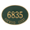 Whitehall Hawthorne Oval Estate Wall Address Plaque (Two Line) 2927GG