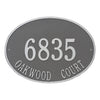 Whitehall Hawthorne Oval Estate Wall Address Plaque (Two Line) 2927PS