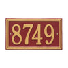 Whitehall Double Line Standard Wall Address Plaque (One Line) 6101RG