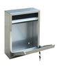 Ecco Satin Stainless Steel Locking Mailbox E10 large open