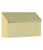 Provincial Collection Brass mailbox horizontal polished brass MB-500-PB