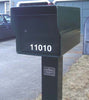 Fort Knox Large Standard Mailbox Black Side Profile LGSTD
