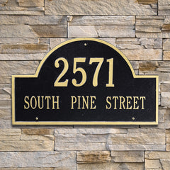 Whitehall Arch Marker Estate Wall Address Plaque (Two Line)