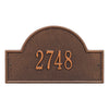 Whitehall Arch Marker Standard Wall Address Plaque (One Line) 1003AC
