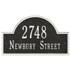 Whitehall Arch Marker Standard Wall Address Plaque (Two Line) 1004BW