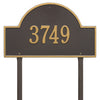 Whitehall Arch Marker Estate Lawn Address Plaque (One Line) 1101OG
