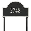 Whitehall Arch Marker Standard Lawn Address Plaque (One Line) 1105BW
