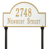 Whitehall Arch Marker Standard Lawn Address Plaque (Two Line) 1106WG