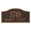 Whitehall Rolling Hills Standard Wall Address Plaque (Two Line) Oil Rubbed Bronze