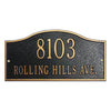 Whitehall Rolling Hills Standard Wall Address Plaque (Two Line) 1118BG