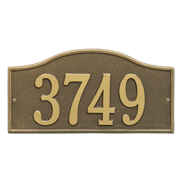 Whitehall Rolling Hills Standard Wall Address Plaque (One Line) 1120AB