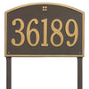 Whitehall Cape Charles Estate Lawn Yard Address Plaque (One Line) 1173OG