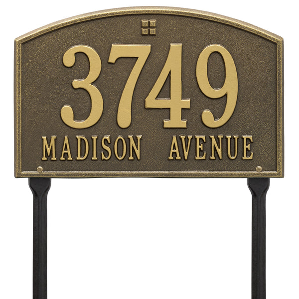 Whitehall Cape Charles Standard Lawn Yard Address Plaque (Two Line) 1178AB