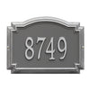 Whitehall Williamsburg Standard Wall Address Plaque (One Line) Pewter/Silver 1290PS