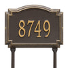 Whitehall Williamsburg Standard Lawn Address Plaque (One Line) 1292OG
