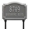 Whitehall Williamsburg Standard Lawn Address Plaque (Two Line) 1293PS