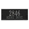 Whitehall Side Plaque - Black/Silver 2657BS	