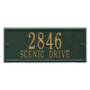 Whitehall Side Plaque - Green/Gold 2657GG	
