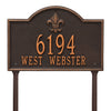 Whitehall Bayou Vista Standard Lawn Address Plaque (Two Line) 2846OB