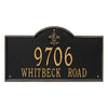 Whitehall Bayou Vista Estate Wall Address Plaque (Two Line) 2847BG