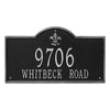 Whitehall Bayou Vista Estate Wall Address Plaque (Two Line) 2847BS