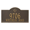 Whitehall Bayou Vista Estate Wall Address Plaque (Two Line) 2847OG