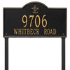 Whitehall Bayou Vista Estate Lawn Address Plaque (Two Line)  2848BG