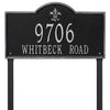 Whitehall Bayou Vista Estate Lawn Address Plaque (Two Line)  2848BS