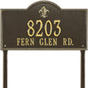 Whitehall Bayou Vista Estate Lawn Address Plaque (Two Line) 2848OG