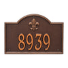 Whitehall Bayou Vista Standard Wall Address Plaque (One Line) 2858AC