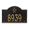 Whitehall Bayou Vista Standard Wall Address Plaque (One Line) 2858BG