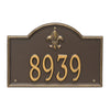 Whitehall Bayou Vista Standard Wall Address Plaque (One Line) 2858OG