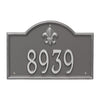 Whitehall Bayou Vista Standard Wall Address Plaque (One Line) 2858PS