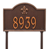 Whitehall Bayou Vista Standard Lawn Address Plaque (One Line) 2859AC