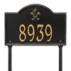 Whitehall Bayou Vista Standard Lawn Address Plaque (One Line) 2859BG