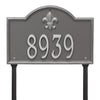Whitehall Bayou Vista Standard Lawn Address Plaque (One Line) 2859PS