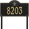 Whitehall Bayou Vista Estate Lawn Address Plaque (One Line) 2861BG